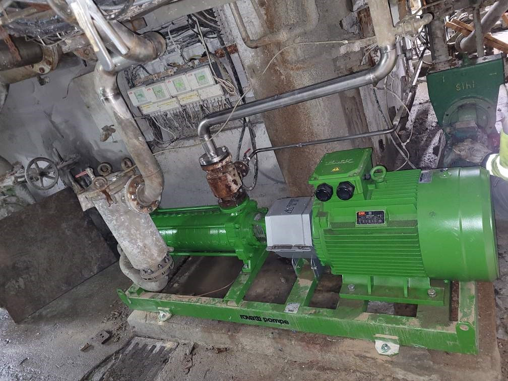 Installation adaptation nouvelle pompe